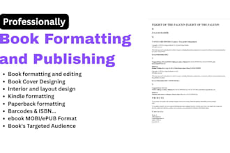 edit, fix, format, resize rejected books and covers for KDP, ingram spark, lulu