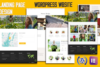 landing page squeeze page wordpress website restaurant website elementor pro