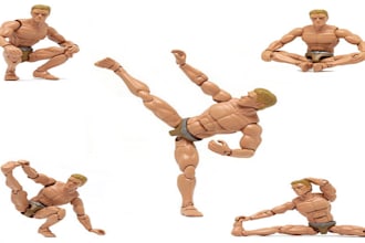 create 3d model, 3d miniatures, articulate figure, action figure for 3d printing