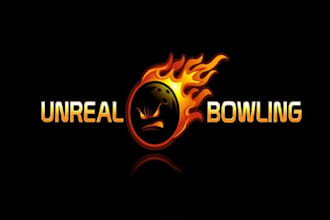 design luxurious unreal bowling product logo