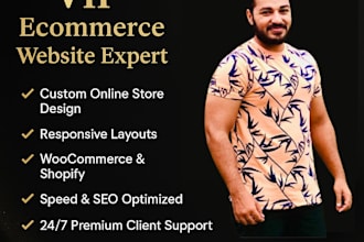 create advance and user friendly ecommerce website