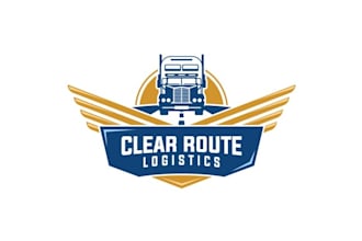 design creative corporate trucking company logo