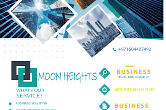 create a beautiful flyer for your business