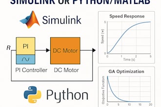 design dc motor control system pi ,pid tuning in simulink matlab