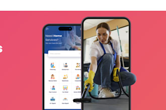 build house cleaning app, furniture store app, home services app, handyman app