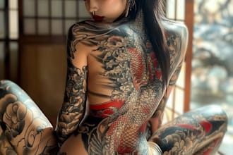 personalized japanese tattoo design services