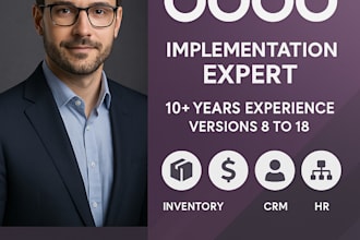be your expert odoo consultant for implementation, customization, and support