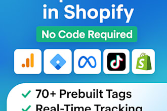 set up ga4, GTM, google ads conversion tracking for shopify store