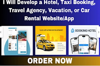 build real estate app, travel app, hotel booking app event app agency rental app