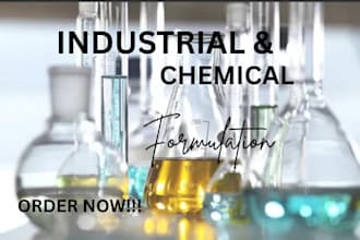 develop industrial and chemical formulation of any product