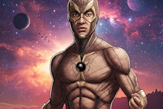 design cartoon character superhero etc from your photos