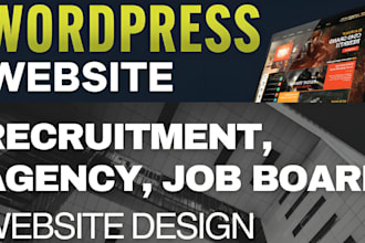 design job board job portal recruitment agency word press and non profit website