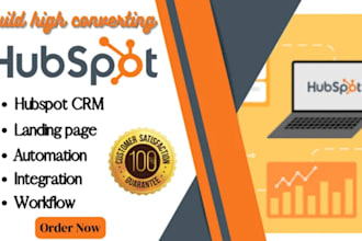 setup hubspot zoho or salesforce CRM for your business do automation zoho books