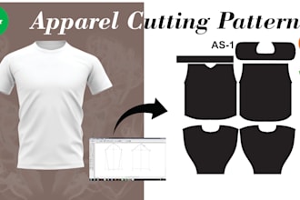 create cutting patterns for clothes and t shirt