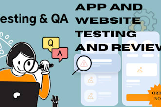do app testing and website testing, QA, iphone, ipad, and android user testing