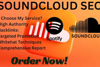 organic promotion music SEO backlinks for spotify podcast soundcloud