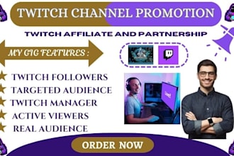 organically do twitch channel promotion and boost your live viewers