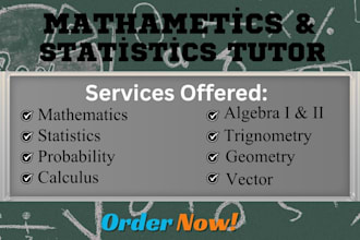 help in math, statistics, algebra, trigonometry, mathematics