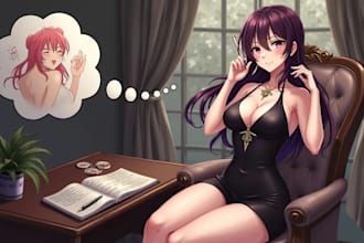 write nsfw fanfiction, erotic anime ghostwriter futa gay smut kinky bdsm fanfic