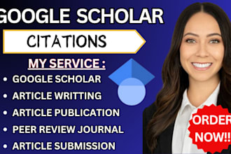 increase google scholar citations using peer review  journals, researchgate