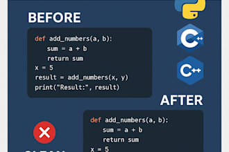 write, fix, or debug python, c, or HTML, css code for you