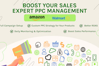 setup and manage PPC campaign for amazon and walmart