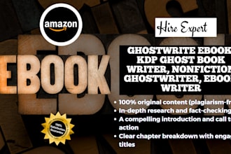 ghostwrite ebook, KDP ghost book writer, nonfiction ghostwriter, ebook writer