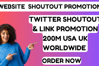 do twitter promotion shoutout website share link to 200m ig crypto user