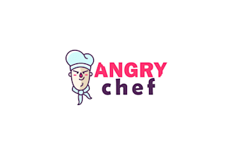 create a engaging BBQ restaurant logo with a mascot