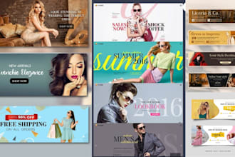 design shopify etsy banner website web banner ads