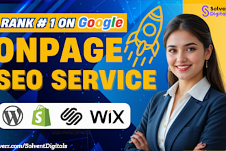 do onpage seo of your wordpress, wix, shopify website