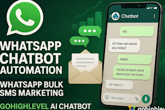 whatsapp chatbot automation whatsapp bulk sms marketing gohighlevel ai chatbot