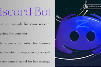 build your custom discord bot, discord development, discord server setup
