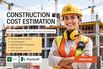do construction cost estimation, quantity surveyor,material takeoff on bluebeam