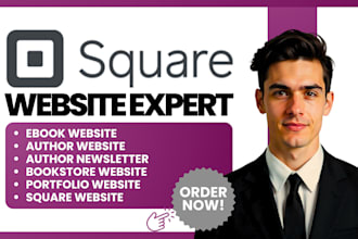 design square author website book author website weebly bookstore website