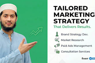 deliver a marketing strategy with branding, ads, and market research