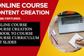 do online course content course curriculum lesson plan