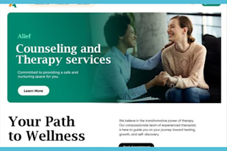 build therapy website mental health website, consulting,  life coach consultant