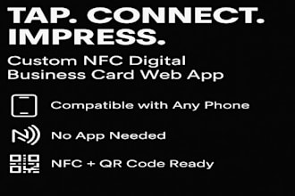 design a custom nfc digital business card web app
