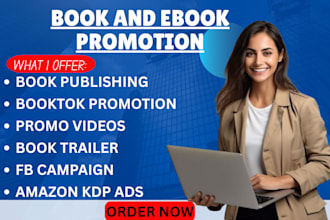 promote, advertise booktok ebook booktok promotion author book tiktok marketing