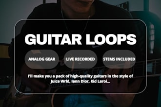 make sad emotional guitar loops, samples for you