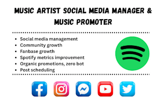 be your music artist social media manager and college radio music promoter