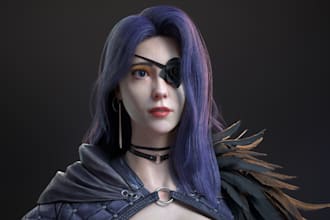 prepare3d metahuman character,game model,3d asset,rig,texture,unreal engine,nsfw