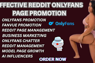 onlyfans promotion model only fan management fanvue ai influencer via reddit