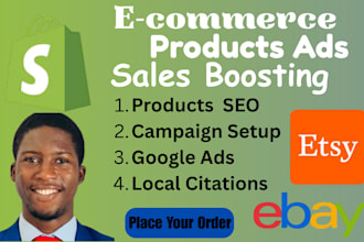 promote shopify etsy products ebay store marketing promotion ads traffic sales