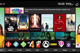 build iptv app smart TV ott app vod app for android IOS with subscription plan