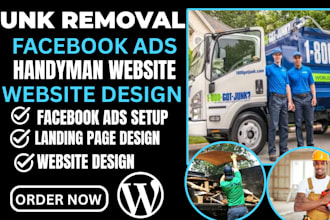 build junk removal website dumpster website hauling website