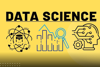do data analytics, statistical analysis, data science projects in python and r