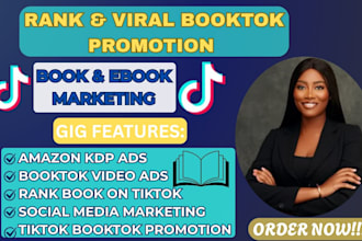 viral rank book on tiktok bookrank booktok promote with kdp ads ebook marketing