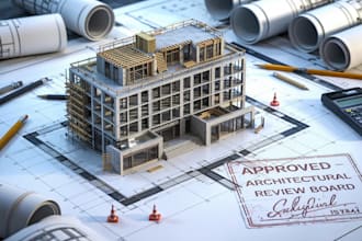 draw drainage plan pe stamp city permit mep hvac plumbing electrical blueprint